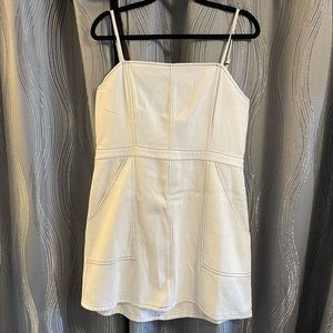 White Jean dress from Charlotte Russe. New with tags!